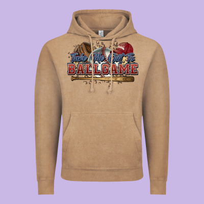 Take Me Out To Ball Game Baseball Vintage Hoodie Designed By Howdyjamesfarm