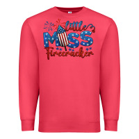 Cardinal little miss firecracker 4th of july Premium Sweatshirt - BarkalooDesign