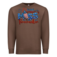 Chestnut little miss firecracker 4th of july Premium Sweatshirt - BarkalooDesign