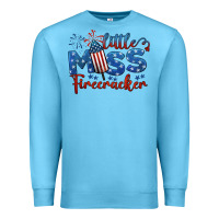 Ocean Blue little miss firecracker 4th of july Premium Sweatshirt - BarkalooDesign