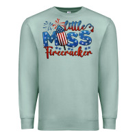 Seafoam little miss firecracker 4th of july Premium Sweatshirt - BarkalooDesign