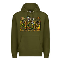 Army Green Boy Mom From Son Up To Son Down Premium Hoodie - CowhideDigitalArt