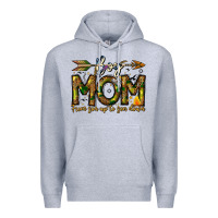 Heather Grey Boy Mom From Son Up To Son Down Premium Hoodie - CowhideDigitalArt