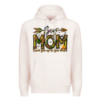 Pale Pink Boy Mom From Son Up To Son Down Premium Hoodie - CowhideDigitalArt