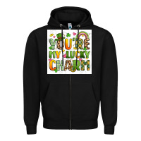 Black you're my lucky charm artiststas filigran Zipper Hoodie - Artiststas