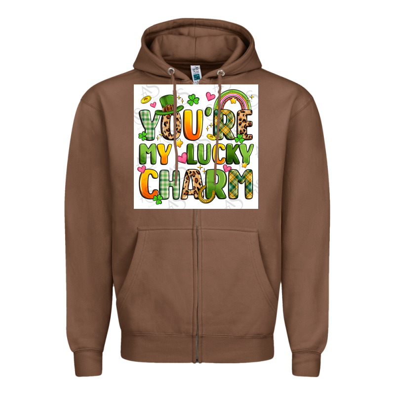 You're My Lucky Charm Artiststas Filigran Zipper Hoodie by Artiststas | Teevron