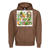 Chestnut you're my lucky charm artiststas filigran Zipper Hoodie - Artiststas