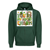 Sports Green you're my lucky charm artiststas filigran Zipper Hoodie - Artiststas