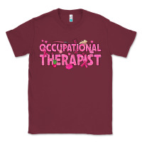 Burgundy breast cancer occupational therapist Classic Tee - texasbilliewilder