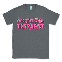 Charcoal Heather breast cancer occupational therapist Classic Tee - texasbilliewilder