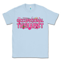 Dusty Blue breast cancer occupational therapist Classic Tee - texasbilliewilder