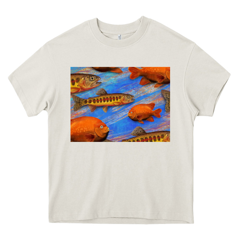 California Golden Trout Garibaldi Fish Background Heavy Core Tee by Bettercallsaul | Teevron