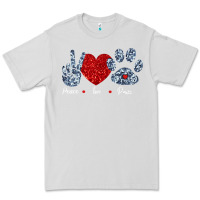 Dove Grey Peace Love Paws Premium Tee - Bettercallsaul