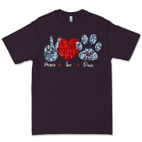 Plum Peace Love Paws Premium Tee - Bettercallsaul
