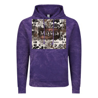 Cloud Purple mama cowhide cowgirl Vintage Hoodie - CowGirlArtShop