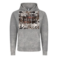 Cloud Rock mama cowhide cowgirl Vintage Hoodie - CowGirlArtShop