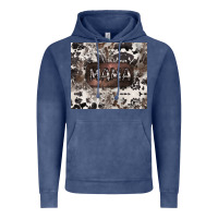 Vintage Denim mama cowhide cowgirl Vintage Hoodie - CowGirlArtShop