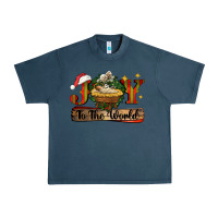 Midnight Navy joy to the world Urban Heavy Tee - CowGirlArtShop