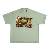 Oil Green joy to the world Urban Heavy Tee - CowGirlArtShop