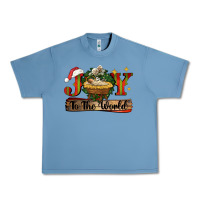 Pebble Blue joy to the world Urban Heavy Tee - CowGirlArtShop