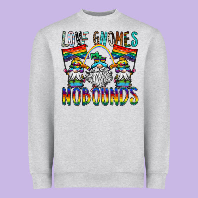 Love Gnomes Nobounds Heavyweight Sweatshirt Designed By Sublimationcraftshop