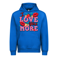 Cobalt i love you more with lips and strawberry Urban Hoodie - AdoDesignShop