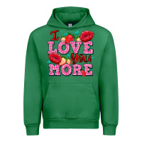 Emerald i love you more with lips and strawberry Urban Hoodie - AdoDesignShop