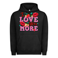 Pigment Black i love you more with lips and strawberry Urban Hoodie - AdoDesignShop