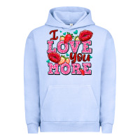 Pigment Grape Ice i love you more with lips and strawberry Urban Hoodie - AdoDesignShop