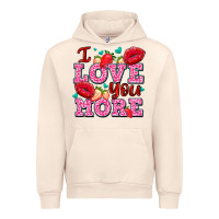 Sandshell i love you more with lips and strawberry Urban Hoodie - AdoDesignShop