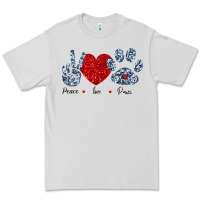 Dove Grey Peace Love Paws Premium Tee - Bettercallsaul