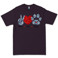 Plum Peace Love Paws Premium Tee - Bettercallsaul