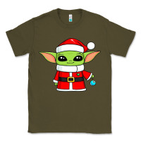 Army Green baby yoda christmas santa claus Classic Tee - trangStudio