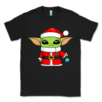 Black baby yoda christmas santa claus Classic Tee - trangStudio