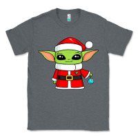 Charcoal Heather baby yoda christmas santa claus Classic Tee - trangStudio
