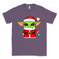 Lavender baby yoda christmas santa claus Classic Tee - trangStudio