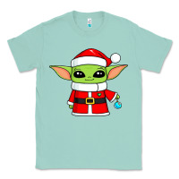 Seafoam baby yoda christmas santa claus Classic Tee - trangStudio