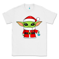 White baby yoda christmas santa claus Classic Tee - trangStudio
