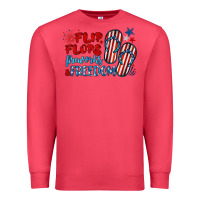 Cardinal flip flops fireworks & freedom Premium Sweatshirt - BarkalooDesign