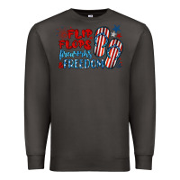 Smoke flip flops fireworks & freedom Premium Sweatshirt - BarkalooDesign