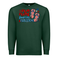 Sports Green flip flops fireworks & freedom Premium Sweatshirt - BarkalooDesign