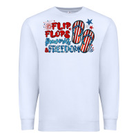 White flip flops fireworks & freedom Premium Sweatshirt - BarkalooDesign