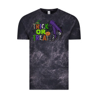 Cloud Black trick or treat Vintage Tee - CowGirlArtShop