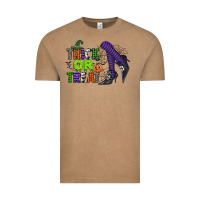 Vintage Coffee trick or treat Vintage Tee - CowGirlArtShop