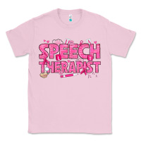 Bubblegum Pink breast cancer speech therapist Classic Tee - texasbilliewilder