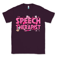Plum breast cancer speech therapist Classic Tee - texasbilliewilder