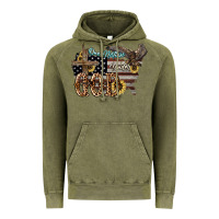 Vintage Olive One nation under god 4th of july Vintage Hoodie - HowdyJamesFarm