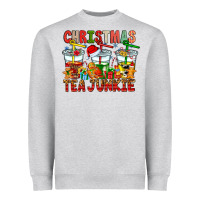 Christmas Tea Junkie Heavyweight Sweatshirt | Teevron