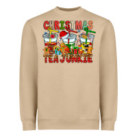 Mushroom Christmas tea junkie Heavyweight Sweatshirt - CowhideDigitalArt