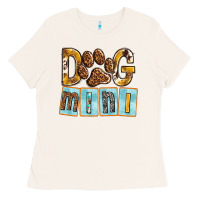Bone Dog Mini with Paw Ladies Tee - texasbilliewilder